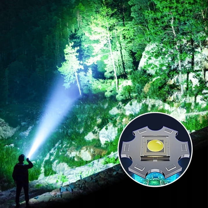 latarka led z pięcioma trybami świecenia