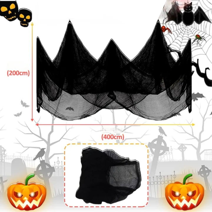 sztuczna sieć pajęcza na halloween