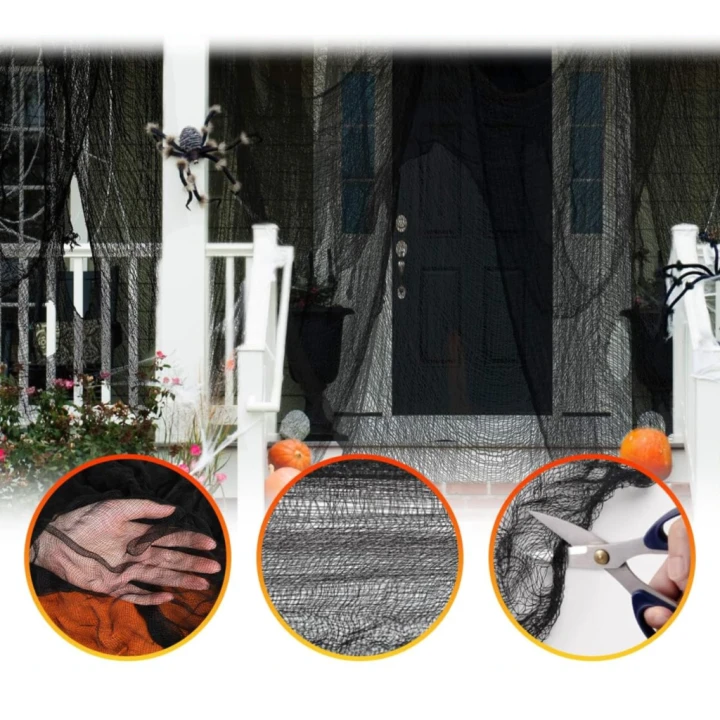halloween dekoracja sieć pajęcza we wnętrzu