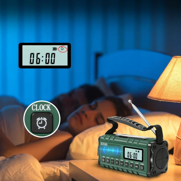 LOFTEK radio – alarm SOS migające światło w ciemności