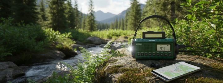 LOFTEK radio – kolor zielony wersja w torbie plecaka