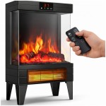 Kominek Elektryczny Wolnostojący z Funkcją Grzania Termowentylator 2000W
