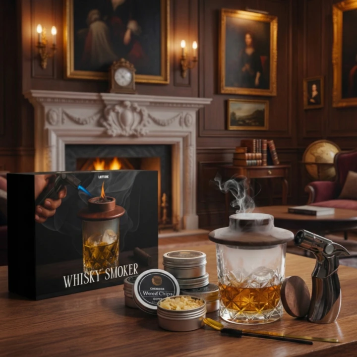 zestaw whisky smoker LOFTEK aranżacja