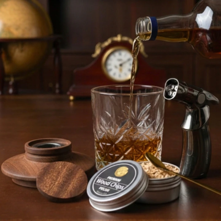 wędzenie whisky z użyciem smokera