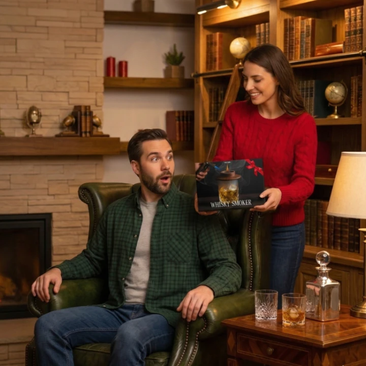 zestaw prezentowy do whisky LOFTEK w użyciu