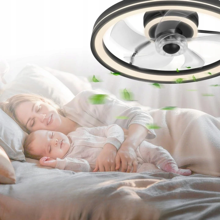 Wentylator sufitowy LED zimna barwa 6500K do kuchni