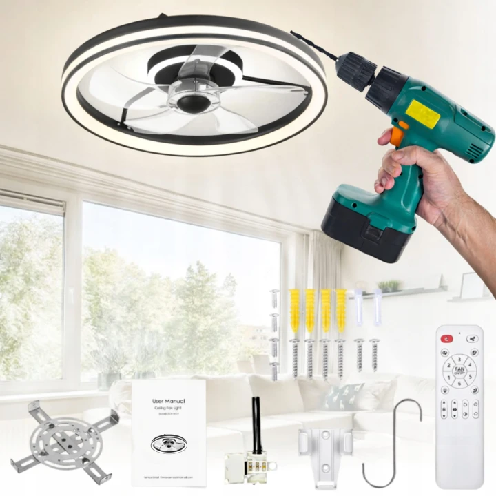 Pilot do wentylatora sufitowego z lampą LED sterowanie zdalne