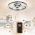 Wentylator sufitowy LED wymiary 48,2 cm kompaktowy
